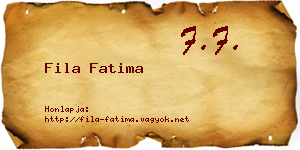 Fila Fatima névjegykártya